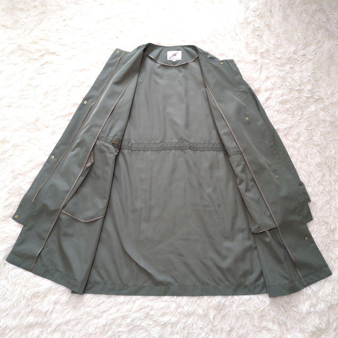 現行　25SS　23区　【撥水加工】ライトツイル　ノーカラーコート　40