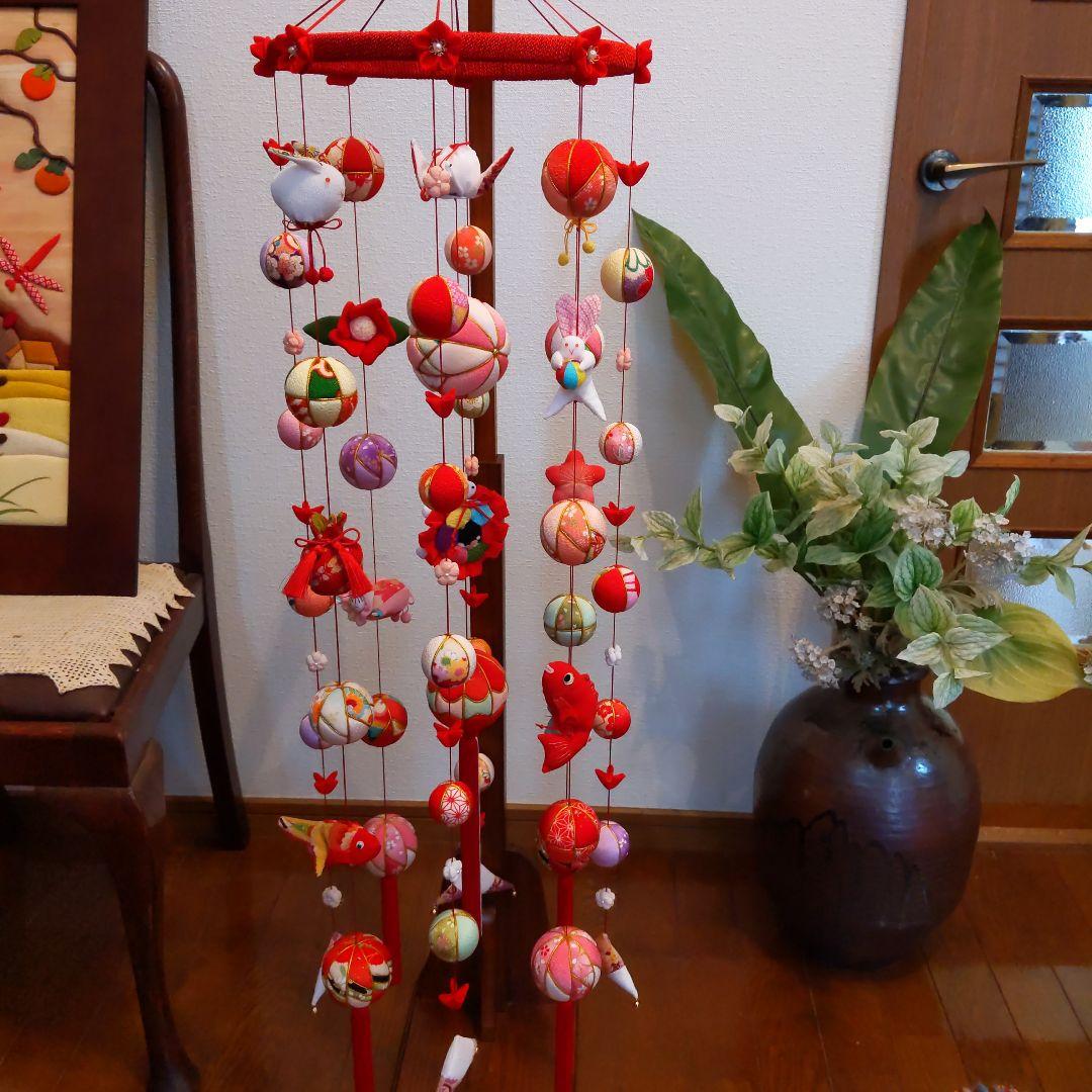 ちりめん細工　お雛様下げ飾りさげもん(大)