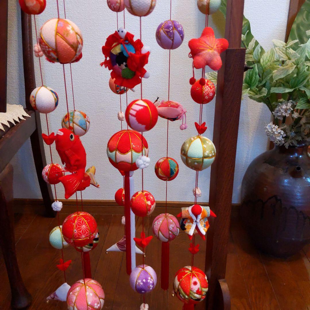 ちりめん細工　お雛様下げ飾りさげもん(大)