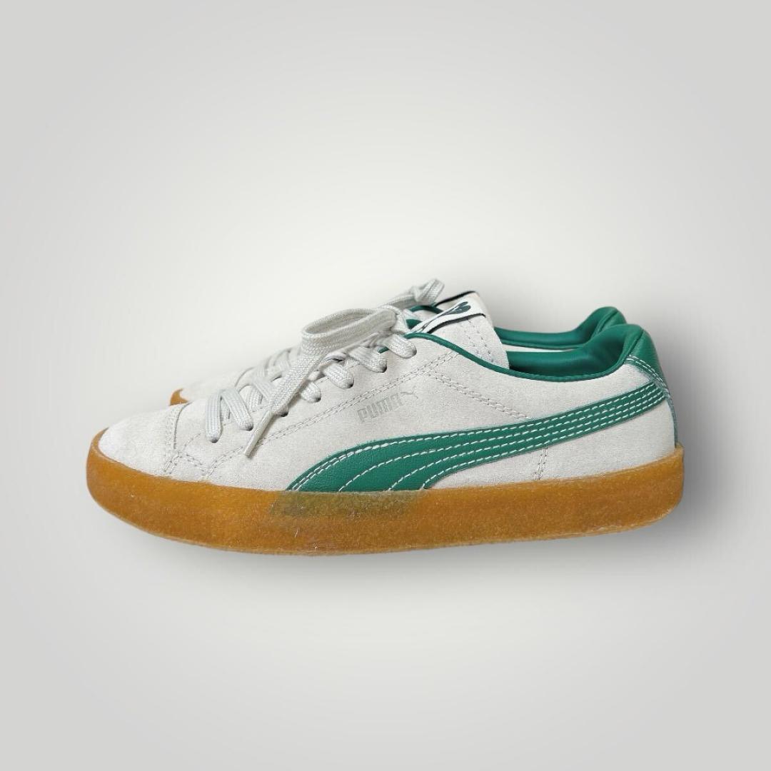 ［未使用品級］プーマ × アミ パリス ベージュグリーン スニーカー スエード