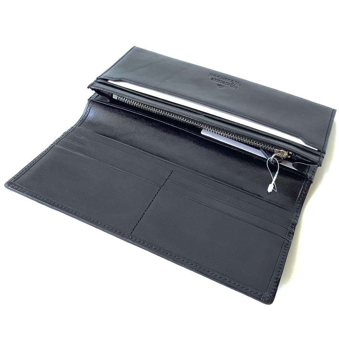 新品 ★ヴィヴィアンウエストウッド★エンベロープかぶせ長財布 スタンプ★ブラック