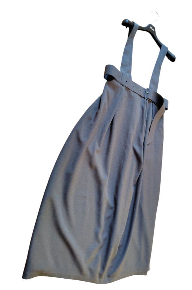 【MAISON de R】24商品美品アシメトリージャンパースカート F グレー