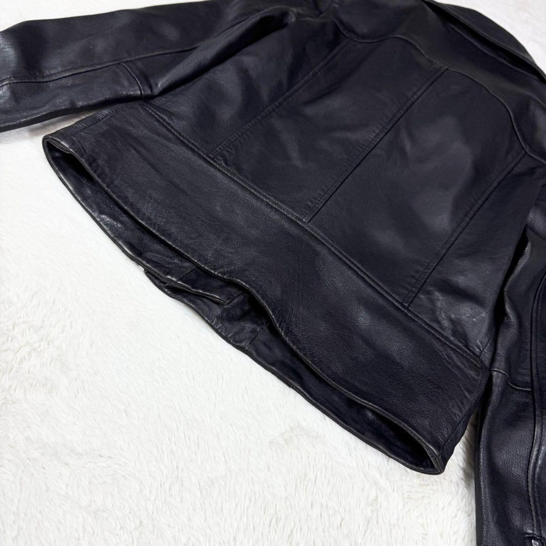 オールセインツ 羊革 2way ライダース レザージャケット BIKER M