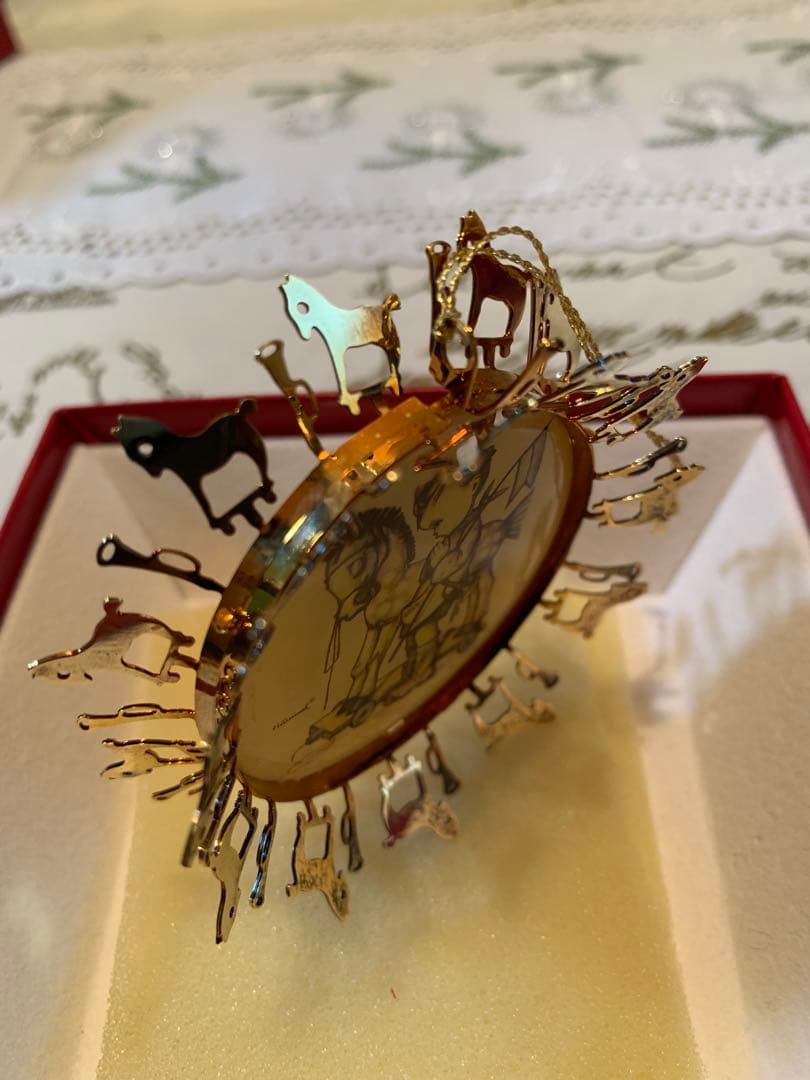 ゲーベル人形　ビンテージ24金仕上クリスマスオーナメントコレクション6個セット！