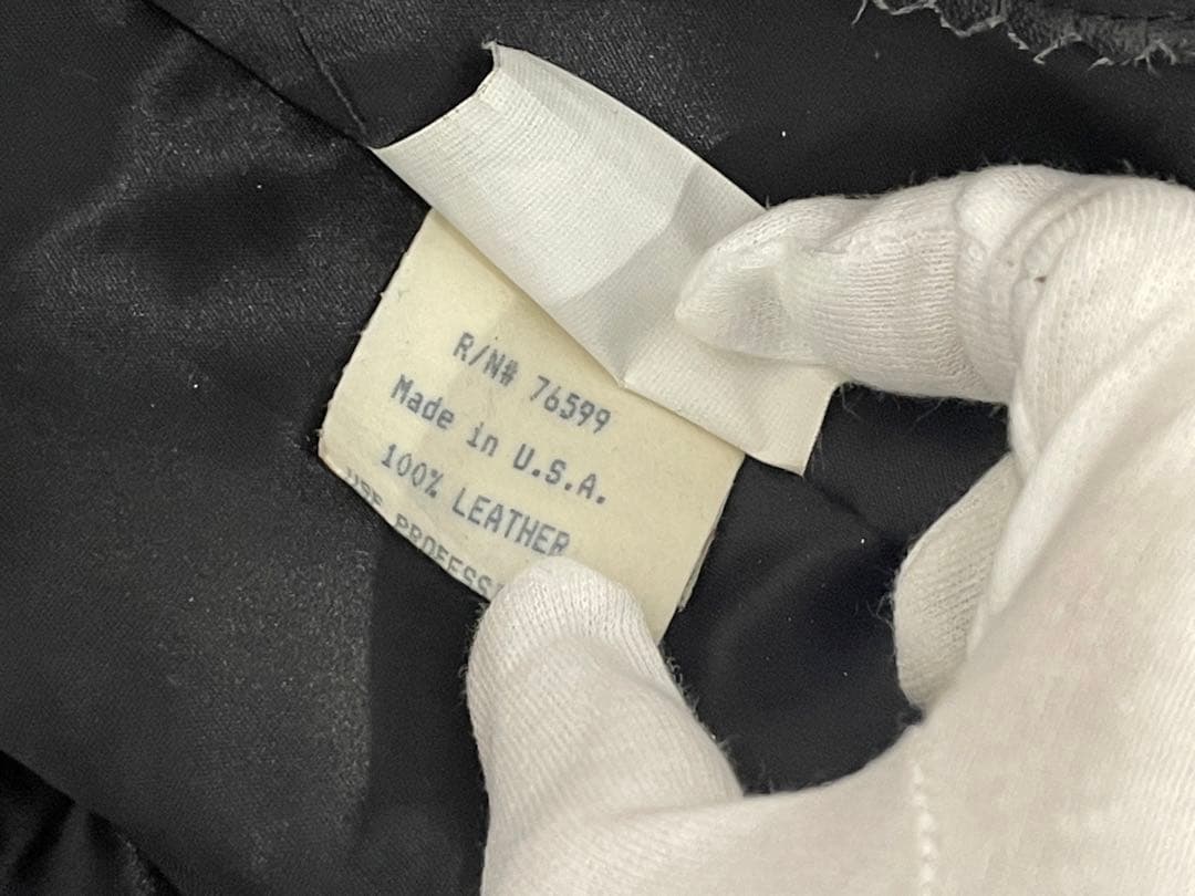 ジェフハミルトン シカゴブルズ 3連覇記念レザージャケット 革ジャン USA製