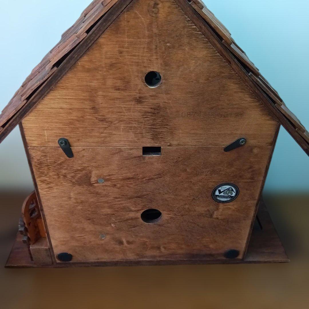 シュナイダー製 木製掛時計 動く人形付きジャンク品