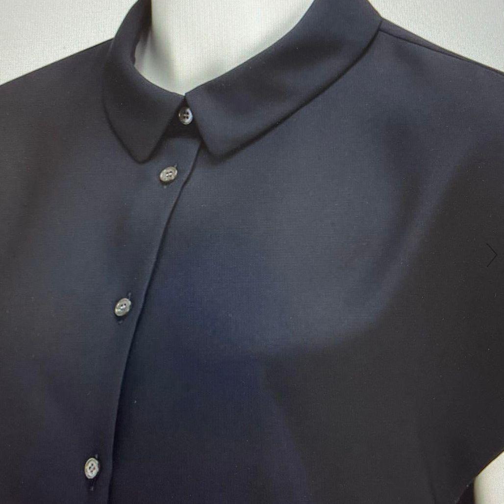 theory luxe 24SS Marvine 襟付きブラウス ネイビー 38