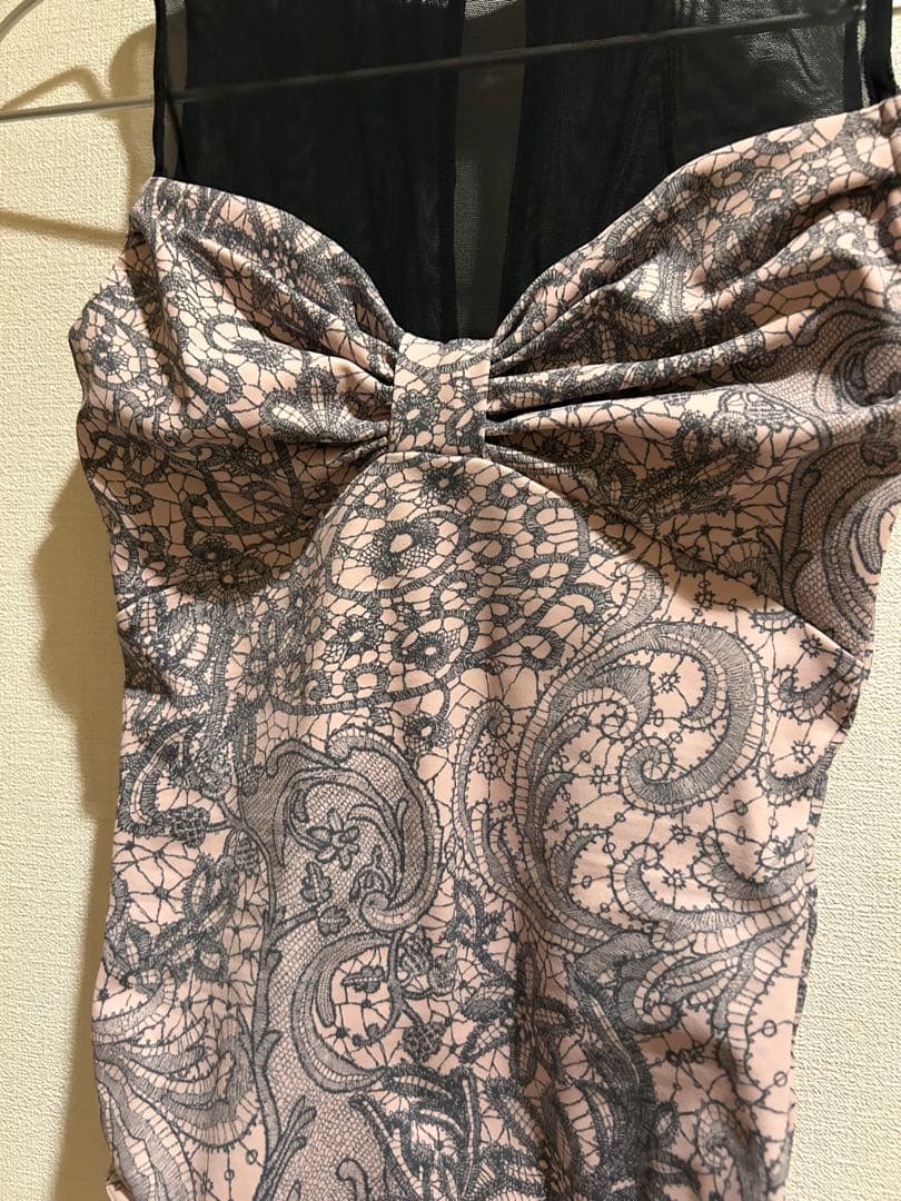 stina ホルダーネック花柄　レオタード　Sサイズ