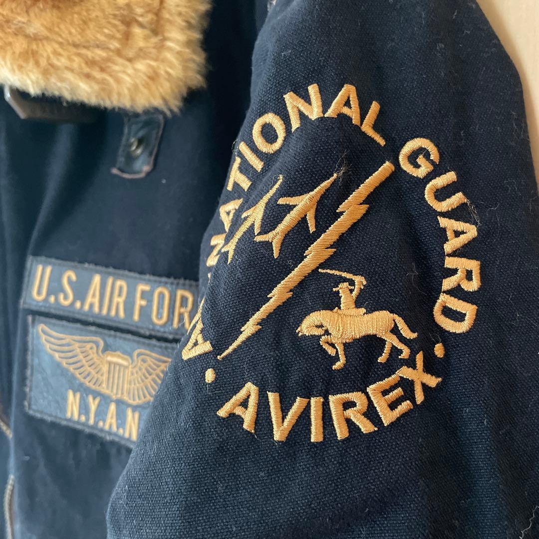 中古品　AVIREX フライトジャケット U.S. AIR FORCE