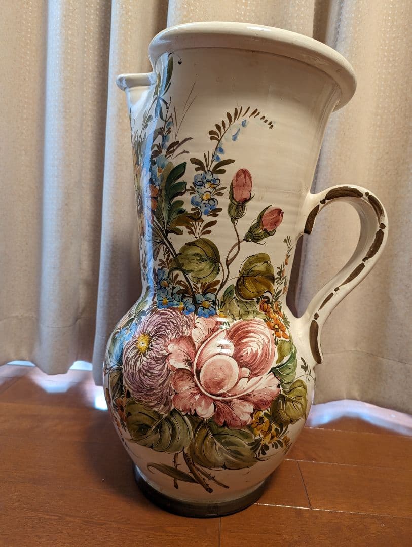 大型傘立て　アンティーク傘立て　陶器傘立て　壺　大型壺