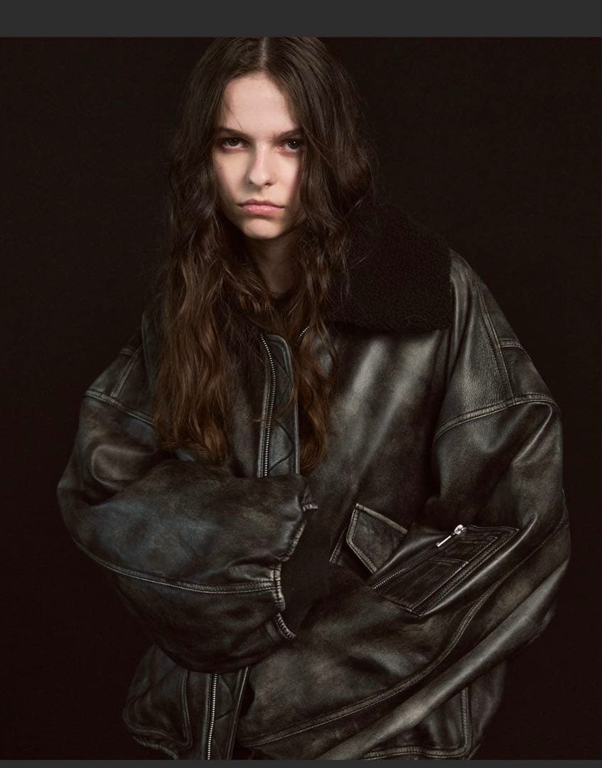 ジャケット・アウター Sheep Leather Mouton G-1 Flight Jacket