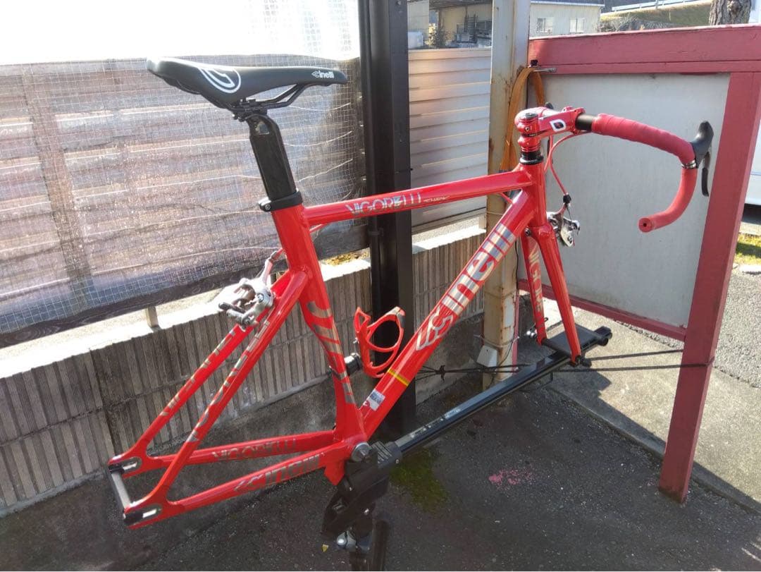 STEEL ピスト・シングルスピードフレーム レッド