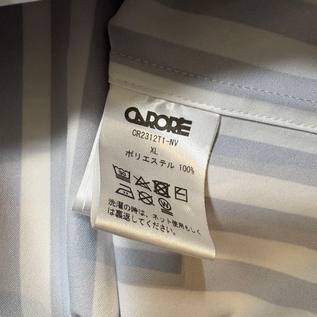 トップス carorie CLEAN TECH TWILL STRIPE SHIRT XL