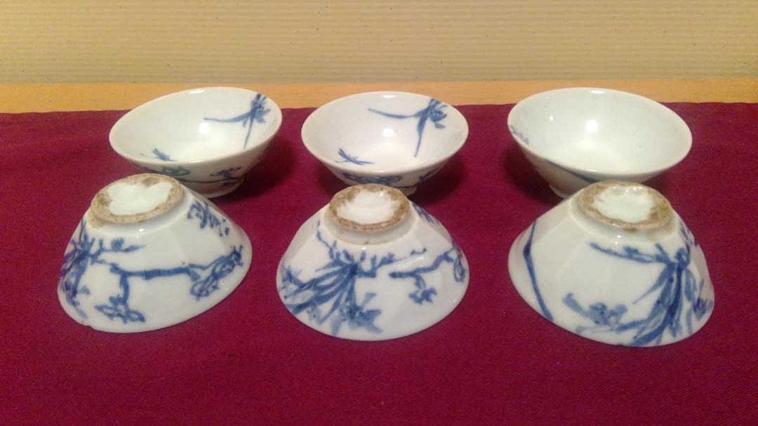 古伊万里焼？　染付皿　豆皿　骨董　明治　大正