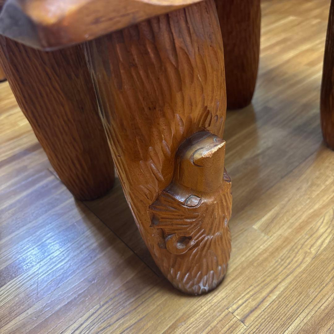 中国美術 木彫 彫刻 天然木 テーブル 美術品
