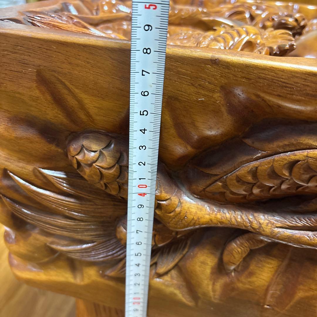 中国美術 木彫 彫刻 天然木 テーブル 美術品