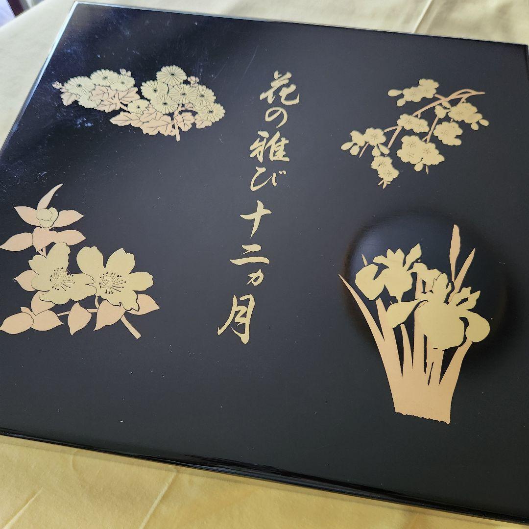 扇/季節の花12か月、工芸品、箱入り