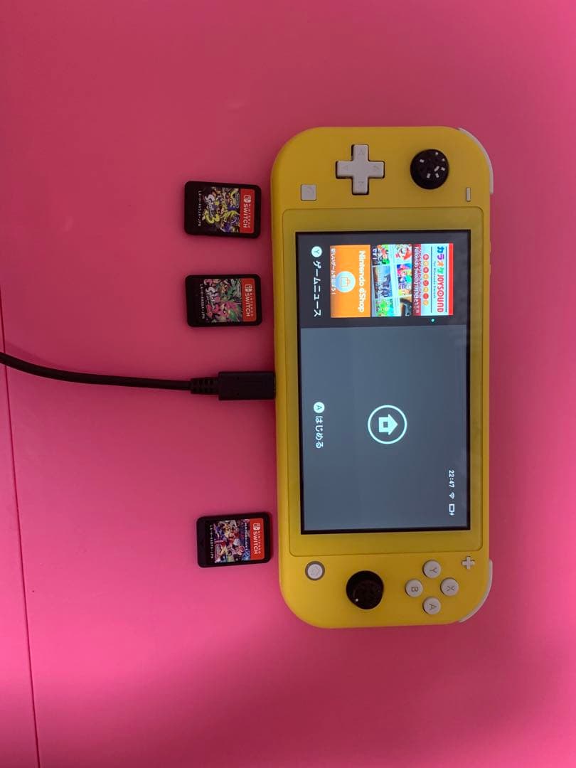 d*3様 動作品 Nintendo Switch Lite イエロー ゲームカー