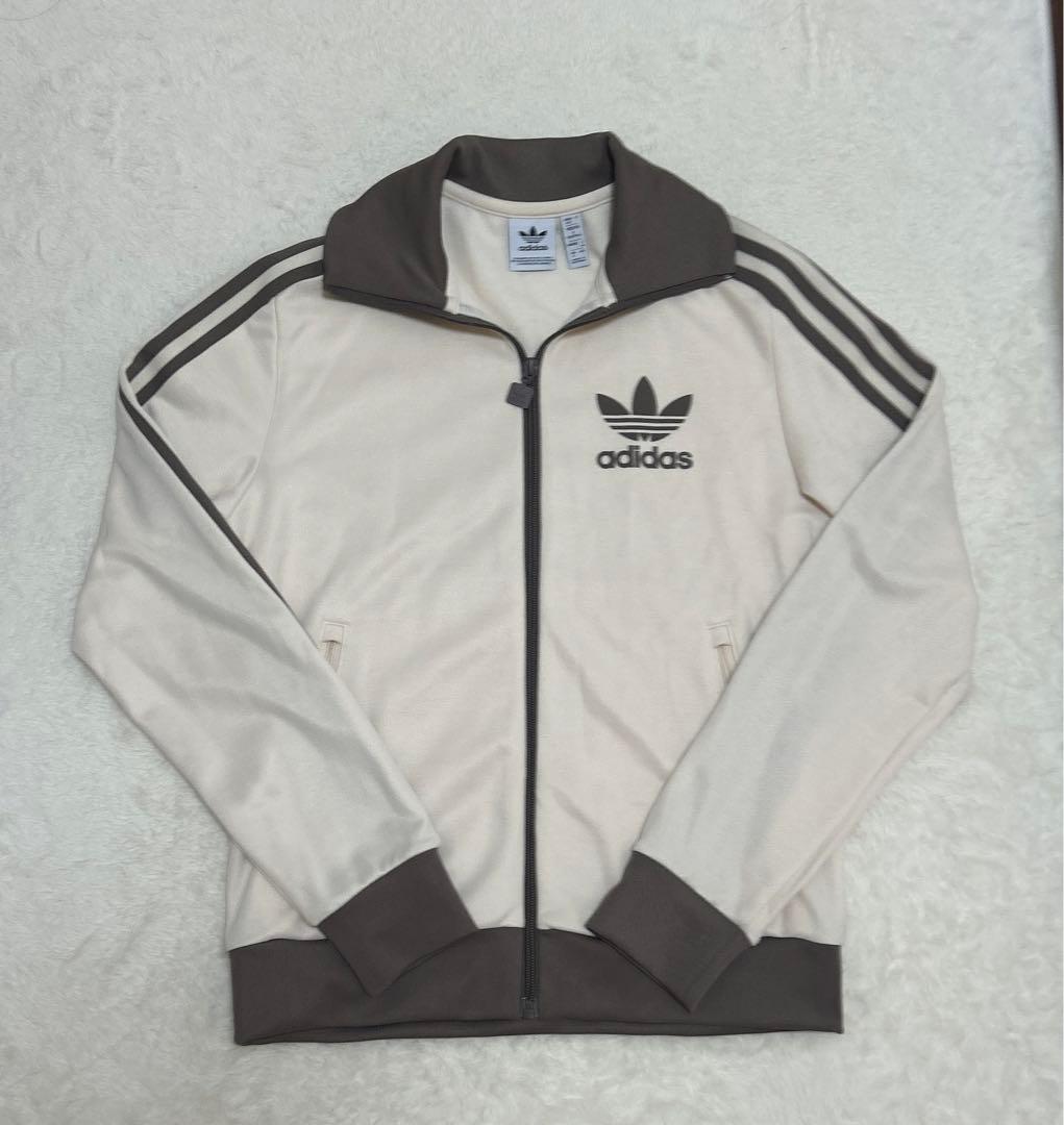adidas アディダス トラックジャケット トレフォイル ブラウン M