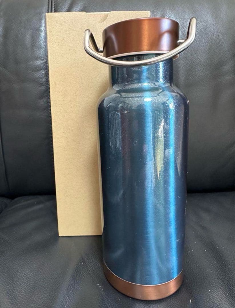 スターバックス　ホリデー　ステンレスボトル　ネイビー　ゴールド