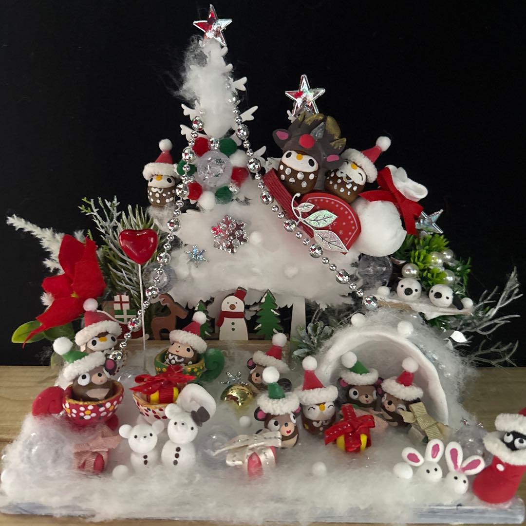 どんぐりアートWhite Xmas今年もサンタがやってくる＆お取り置き♡
