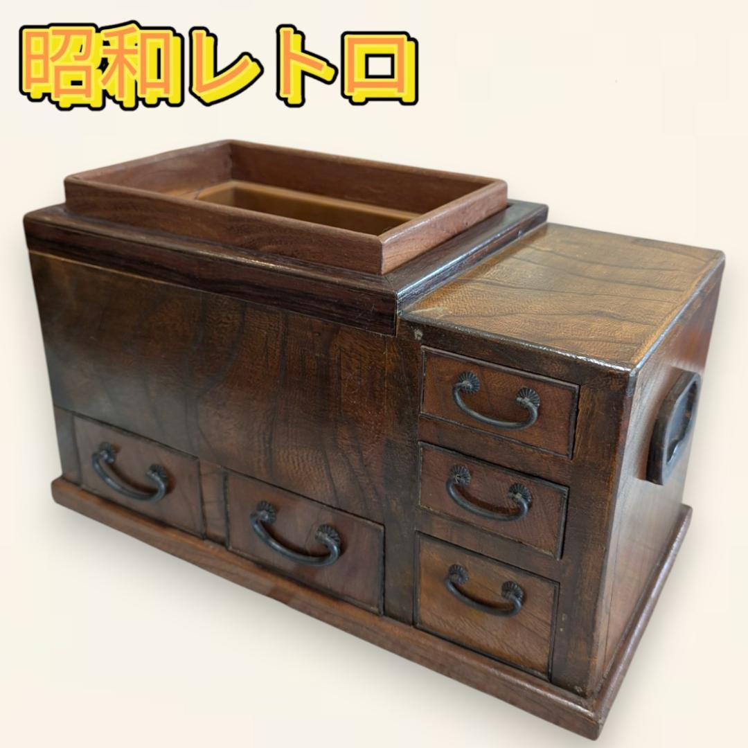 アンティーク 長火鉢　小物入れ