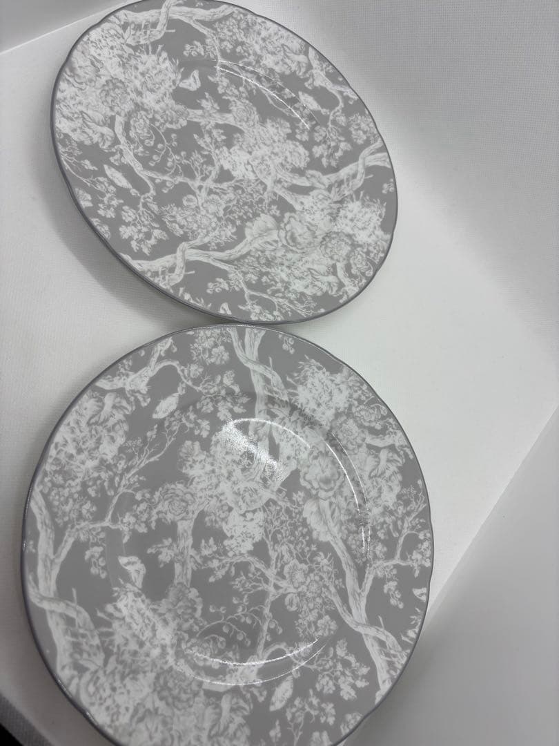 ディオール Dior トワルドジュイ プレート2枚セット 未使用品 箱付き