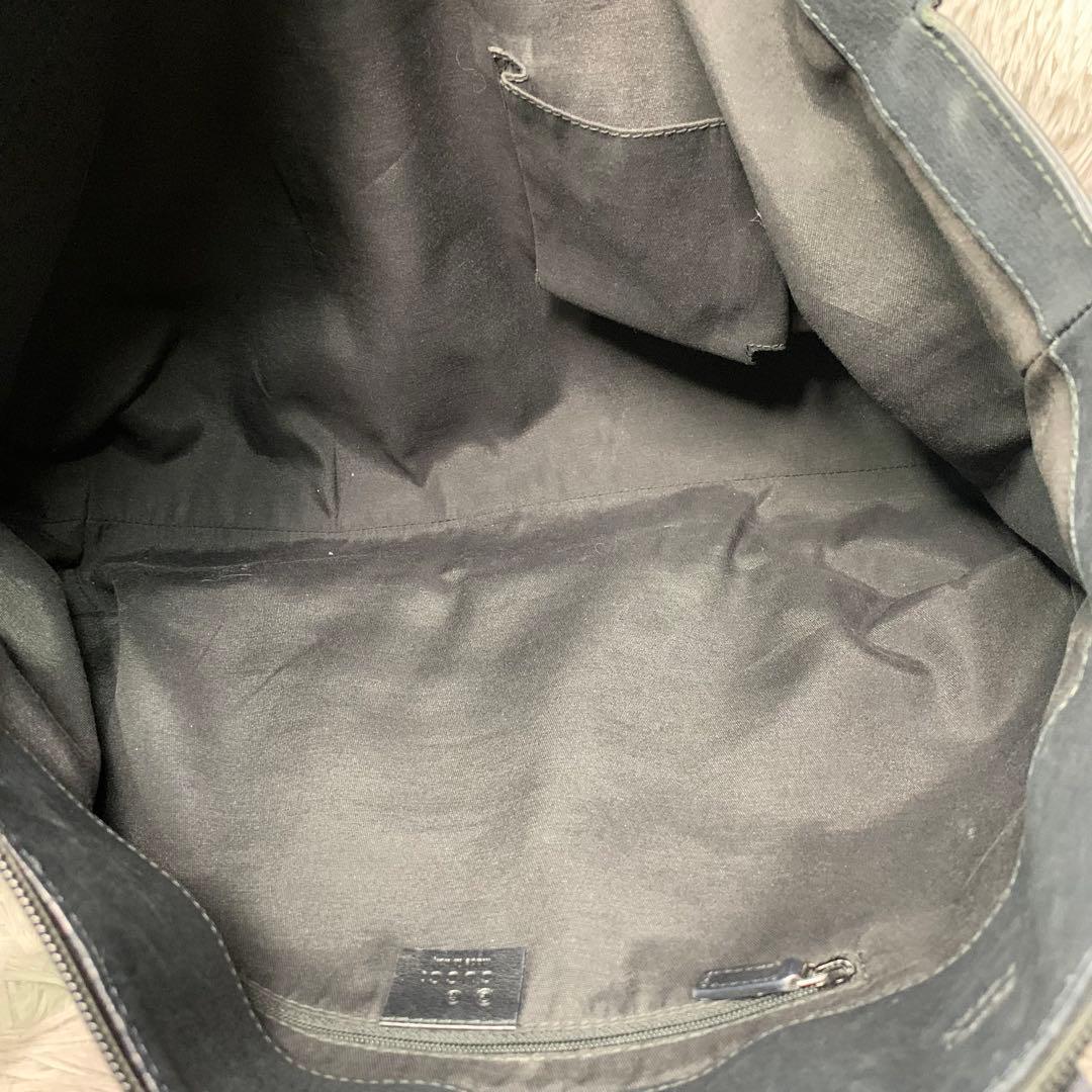 GUCCI グッチ アビー シマレザー トートバッグ ショルダーバッグ レザー