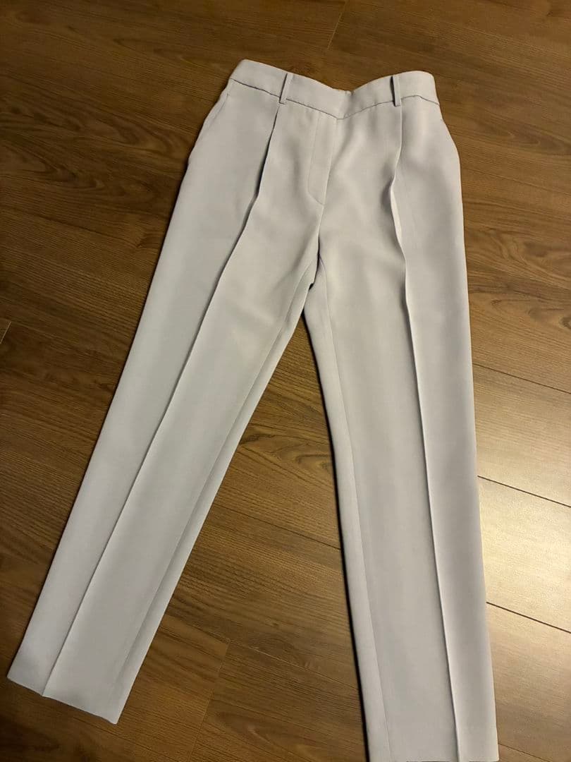 2024PLST トリアセブレンド Mノーカラー ジャケット&テーパードパンツ