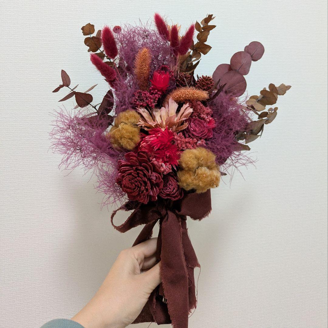プリザーブドフラワー ブーケ・ブートニアセット