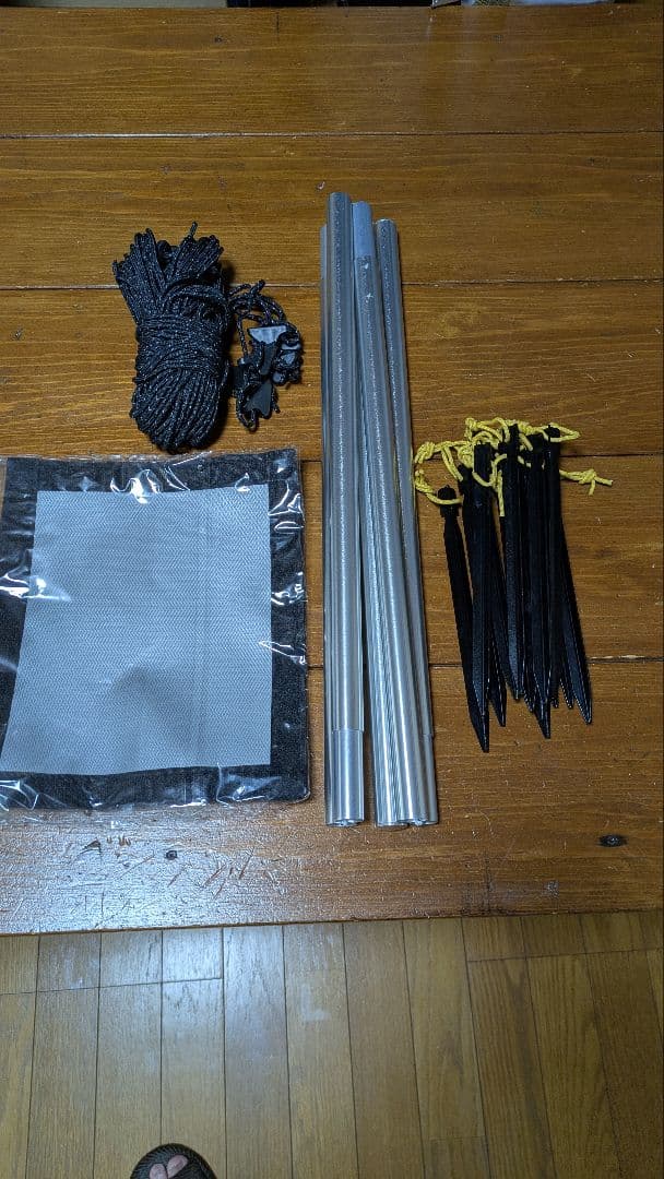 謎テント　UnaFreely　シルナイロン　試張りのみ　ブラック　ソロキャンプ