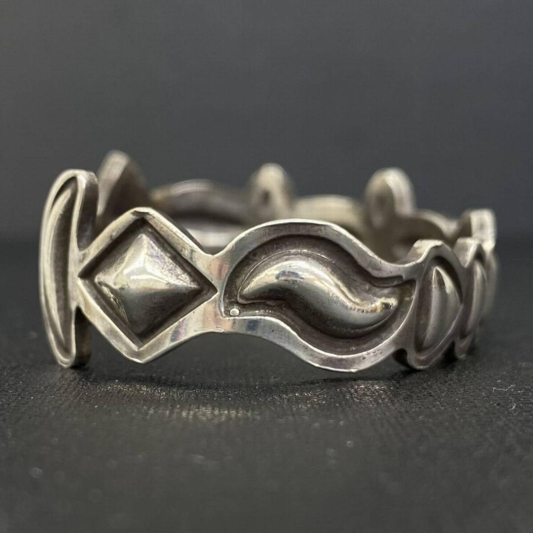 NAVAJO Alex Sanchez ネイティブ スタンプワーク バングル