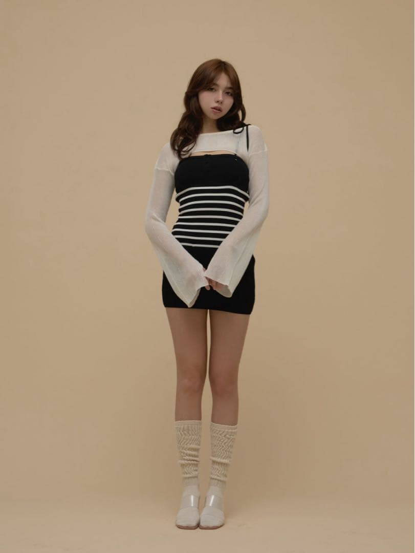 ワンピース andmary Candice set mini dress