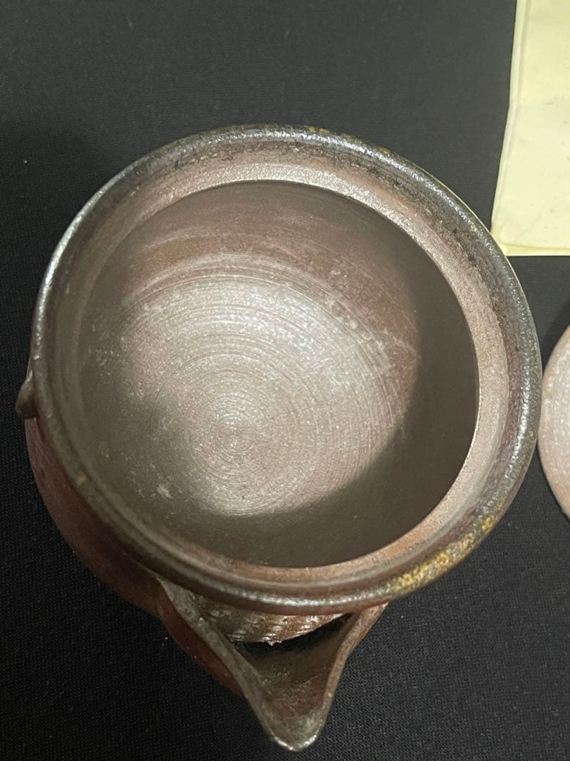 希少 古美術 備前焼　作家 竹村永楽 宝瓶　急須　茶器　茶道具