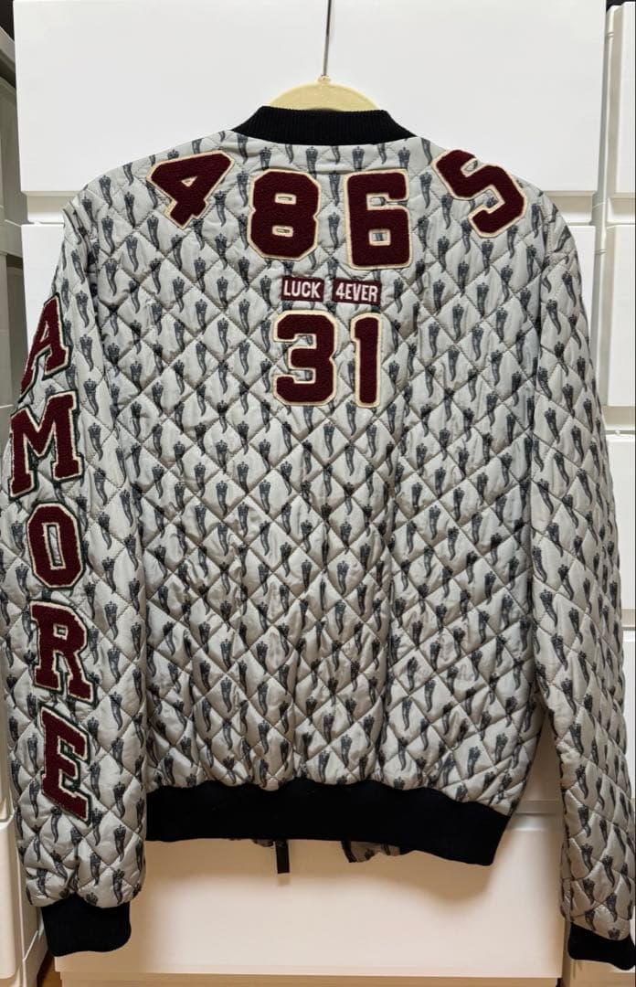 DOLCE&GABBANA キルティングブルゾン ワッペン 48