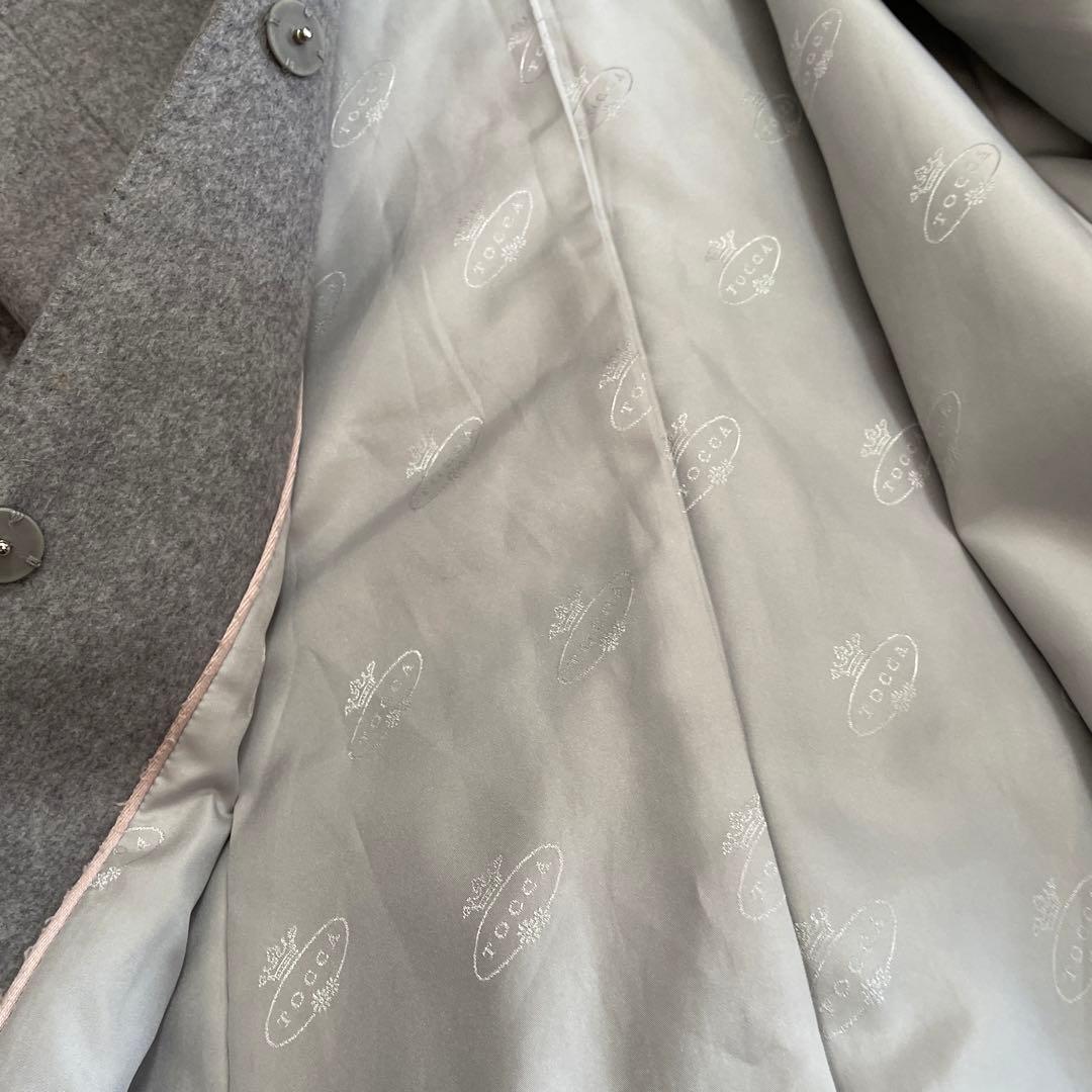 本日限定価格TOCCA グレー ロングコート サイズ4 カシミヤ100%