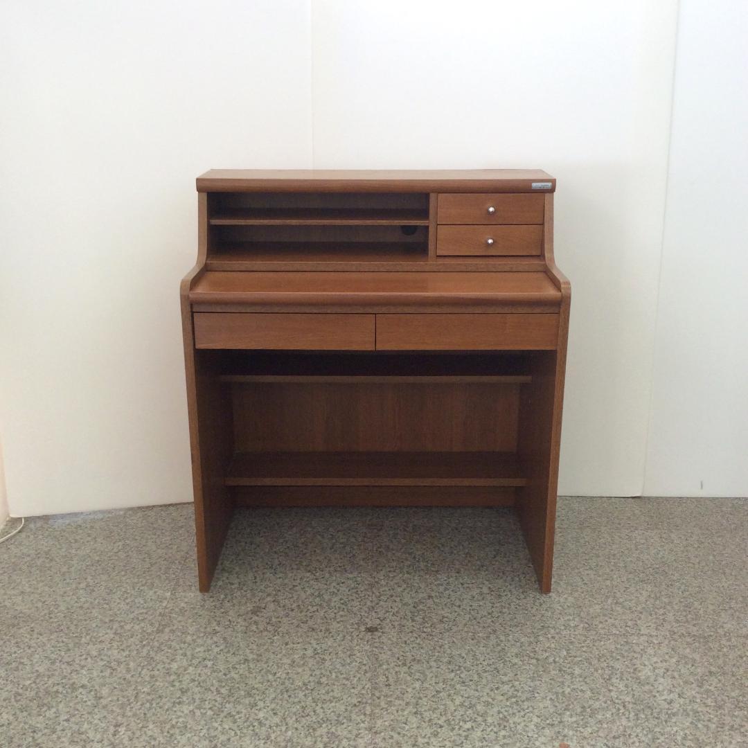 小島工芸 ライティングデスク オーク材 ミドルデスク