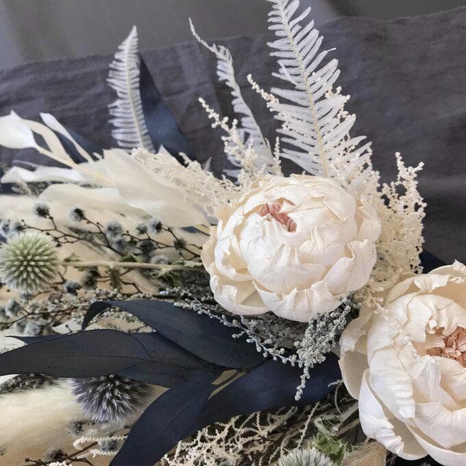 【約60cm大きなブルースワッグ】「夜明けのブルー」LLふっくらタイプ