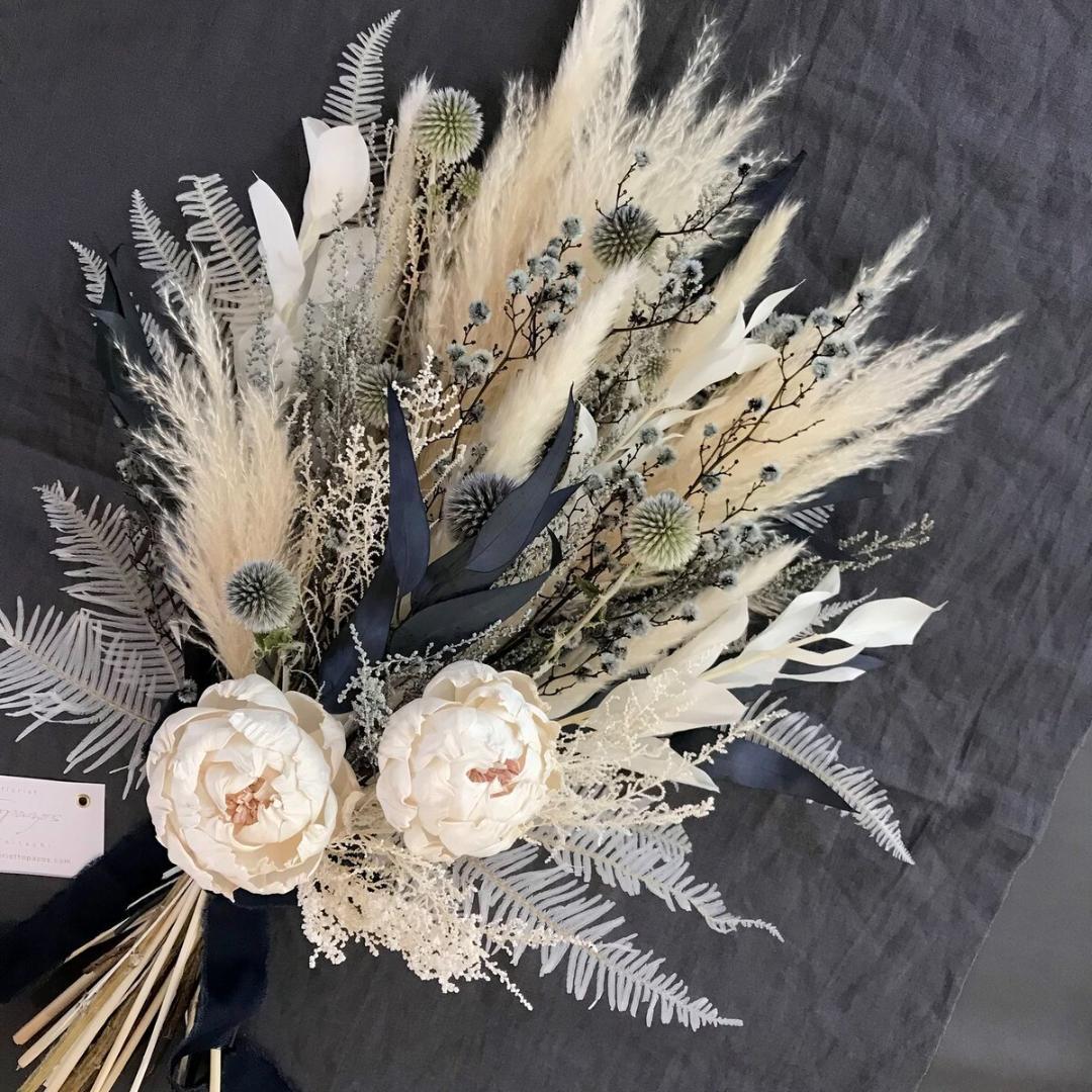 【約60cm大きなブルースワッグ】「夜明けのブルー」LLふっくらタイプ