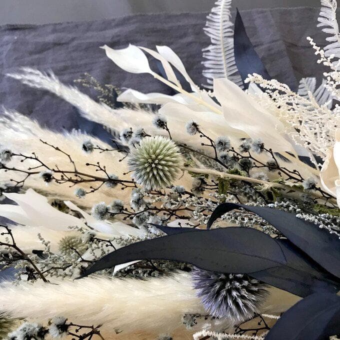 【約60cm大きなブルースワッグ】「夜明けのブルー」LLふっくらタイプ