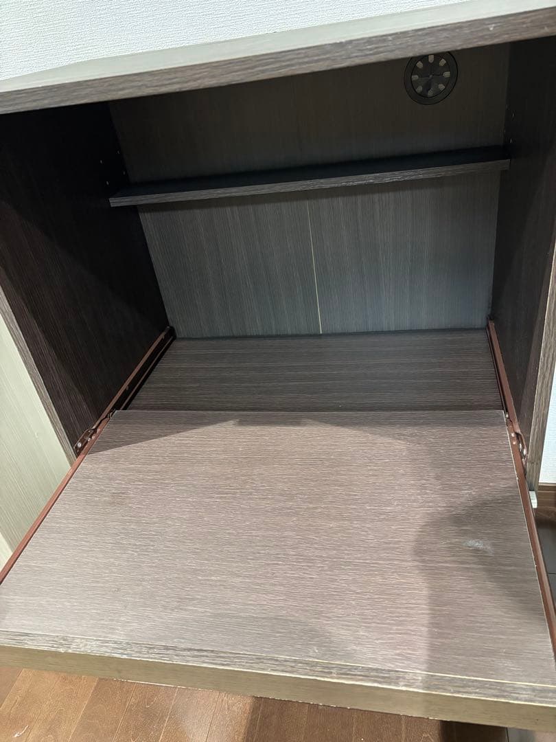 【幅60cm】レンジ台 食器棚 キッチンカウンター ニトリ ダークブラウン