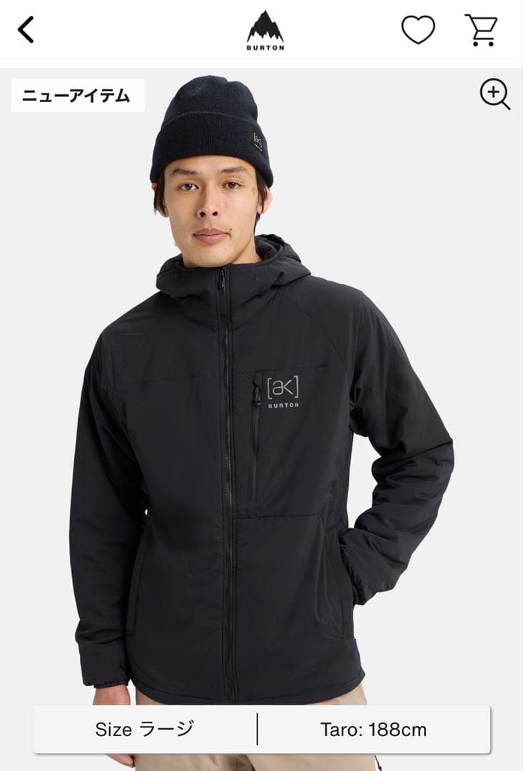 メンズ Burton akヘリウム フーデッド インサレーテッド ジャケット