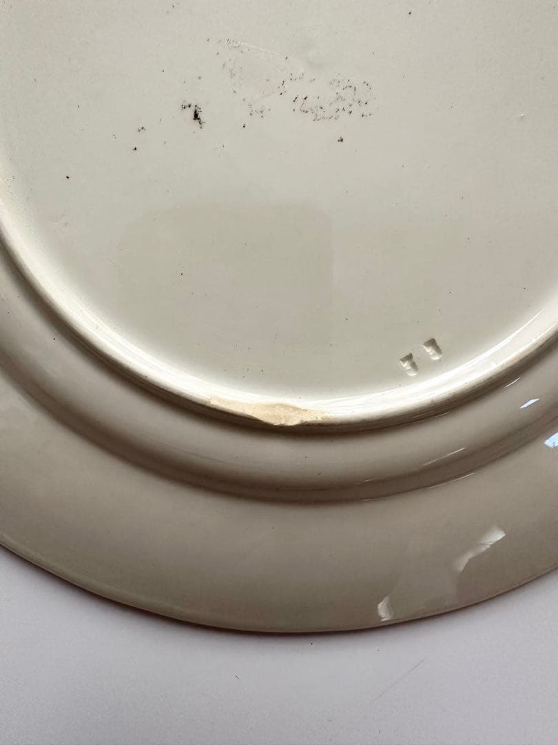 クレイユモントロー　アネモネ　フランス　アンティーク　プレート