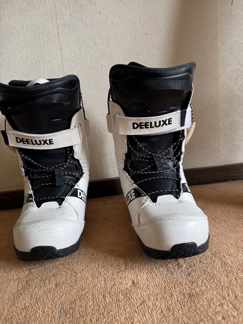 DEELUXE スノーボードブーツ 男性用 ホワイト/ブラック