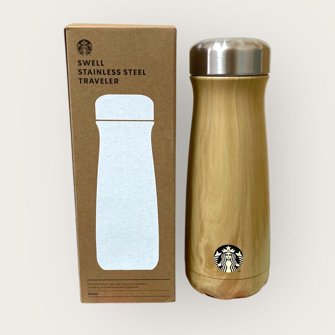 【新品】韓国限定　スタバ　オークウッド　591ml swellタンブラー 水筒