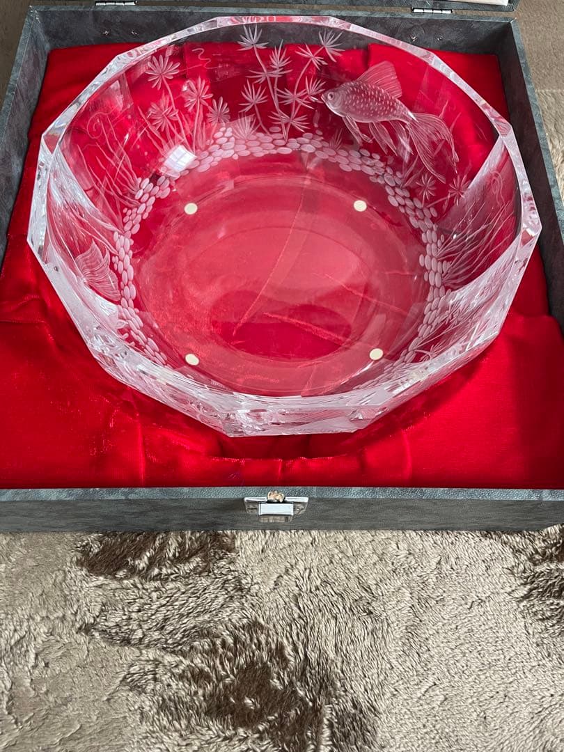 moser チェコ　モーゼル　コンポート　ガラスボール 品番2642/29CR