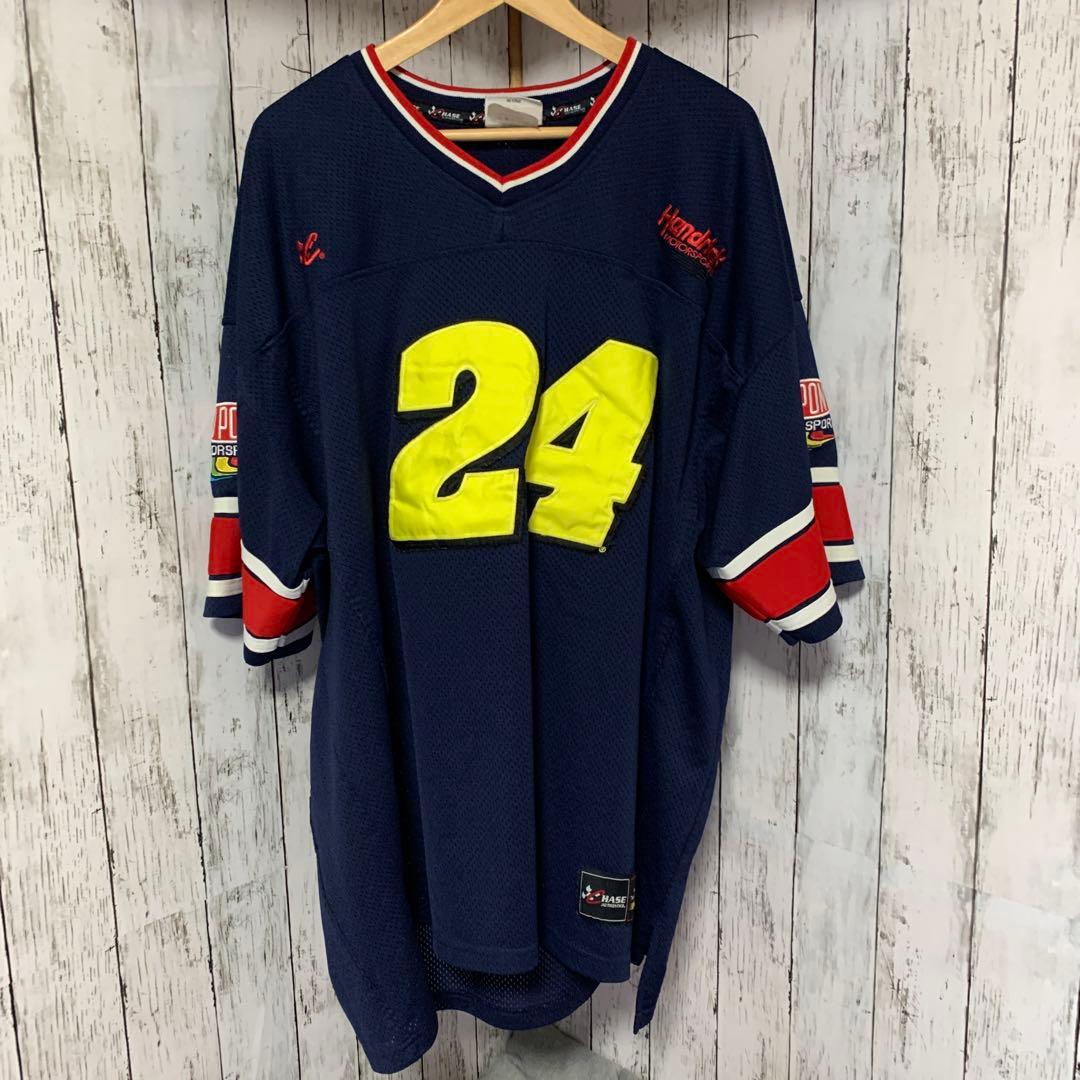 CHASE ゲームシャツ　DUPON 企業ロゴ刺繍　レーシング　ストリート　古着