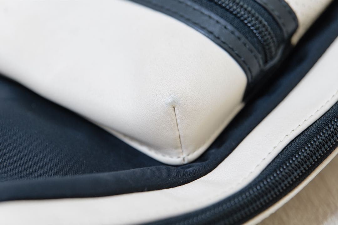 極美品　オフホワイトcoach コーチ　ボディバッグ　レザー　ナイロン　メンズ