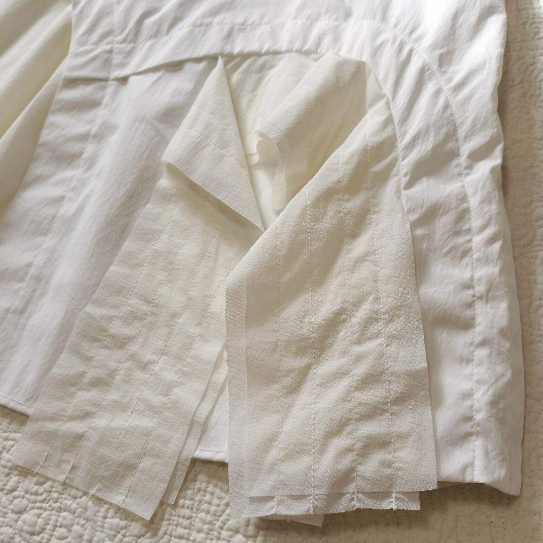 【新品】 UN3D. アンスリード レイヤーパーツスカート 白 ホワイト 36