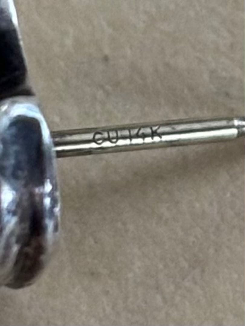 CHROME HEARTS ハートスタッドピアス 片耳